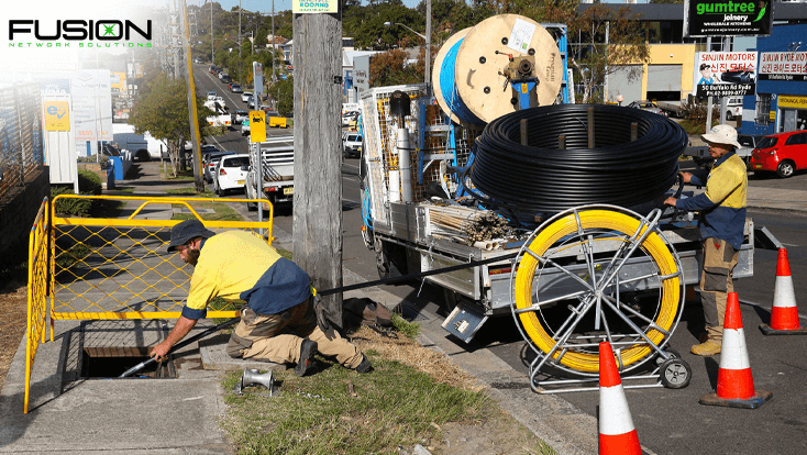 fibre optic cable hauling