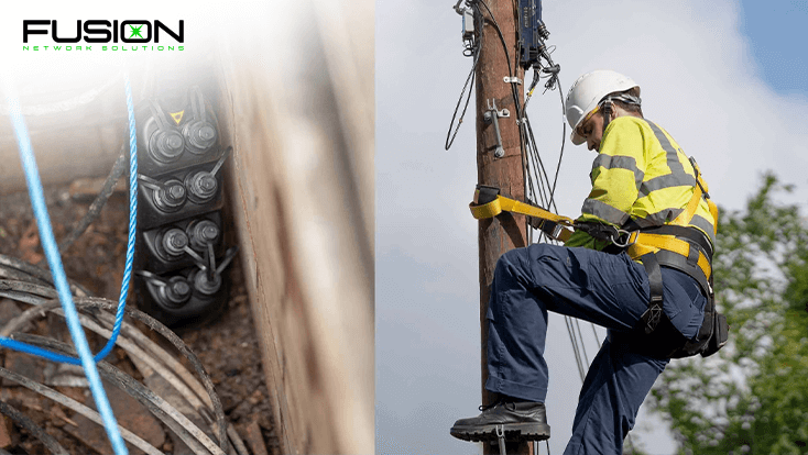 fibre optic installation